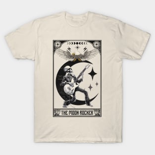 Moon rocker tarot card for rock music lovers T-Shirt